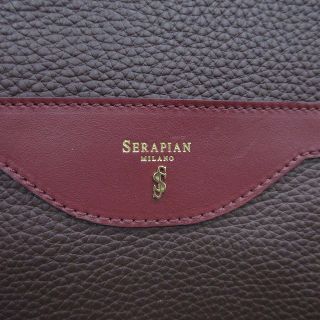 極美品 セラピアン SERAPIAN レザー ショルダー バッグ 鞄○7※-
