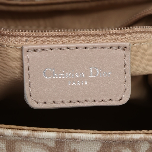 Christian Dior(クリスチャンディオール)のクリスチャンディオール  PVC×レザー  ベージュ レディース ハンドバ レディースのバッグ(ハンドバッグ)の商品写真