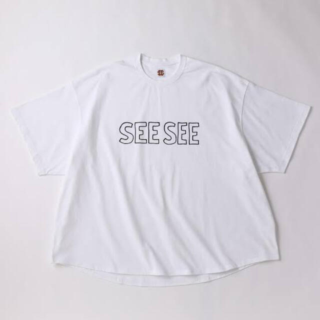 SEE SEE SUPER BIG SS TEE WHITE