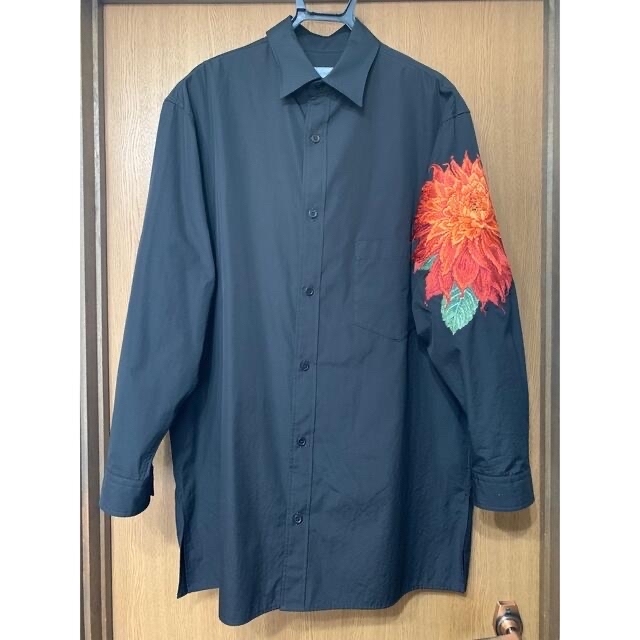 NEW売り切れる前に☆ yohjiyamamoto pourhomme 22ss ダリア刺繍シャツ