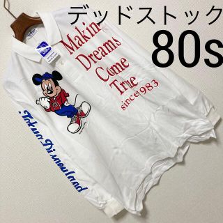 ディズニー(Disney)の新品 デッドストック 80s◆ディズニー ミッキーマウス◆©︎1985 ポロシャ(ポロシャツ)