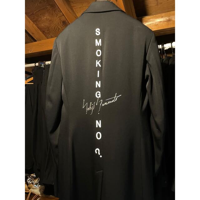 Yohji Yamamoto(ヨウジヤマモト)のヨウジヤマモト20AW W-ロングJKTプリント メンズのジャケット/アウター(テーラードジャケット)の商品写真