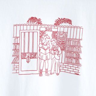 ビューティアンドユースユナイテッドアローズ(BEAUTY&YOUTH UNITED ARROWS)の新品 アメリカ製 LA BART`S BOOKS デザイン Tシャツ　M(Tシャツ/カットソー(半袖/袖なし))
