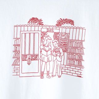 ビューティアンドユースユナイテッドアローズ(BEAUTY&YOUTH UNITED ARROWS)の新品 アメリカ製 LA BART`S BOOKS デザイン Tシャツ　S(Tシャツ(半袖/袖なし))