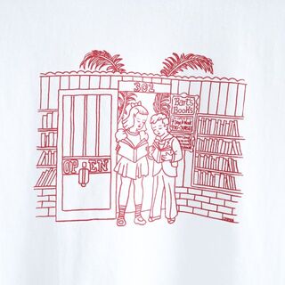 ビューティアンドユースユナイテッドアローズ(BEAUTY&YOUTH UNITED ARROWS)の新品 アメリカ製 LA BART`S BOOKS デザイン Tシャツ　S(Tシャツ(半袖/袖なし))