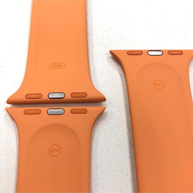 Apple Watch(アップルウォッチ)のアップルウォッチ スポーツバンド Apple Watch 41mm オレンジ メンズの時計(ラバーベルト)の商品写真
