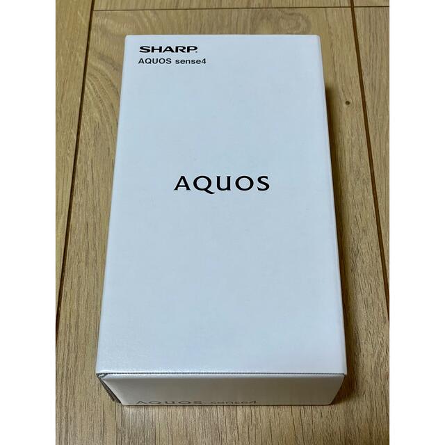 AQUOS(アクオス)のAQUOS sense4　SH-M15 シルバー スマホ/家電/カメラのスマートフォン/携帯電話(スマートフォン本体)の商品写真