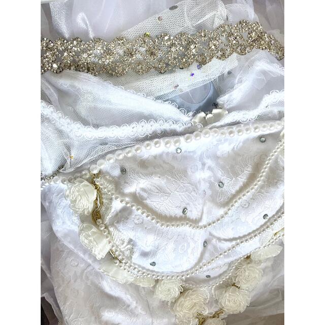 アリスインワンダーランド　白の女王　ドレスandチョーカー エンタメ/ホビーのコスプレ(衣装)の商品写真