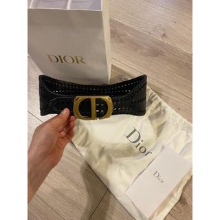 ディオール(Dior)のDIORディオール　ベルト　レースアップ編み込み　70(ベルト)