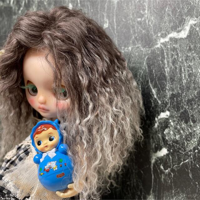 blythe _wm-802ココアクリームグラデーション????チベットラムウィッグ