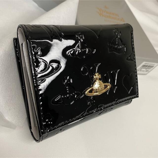 財布【最終値下げ】【最安値】Vivienne Westwood エナメル 財布 黒