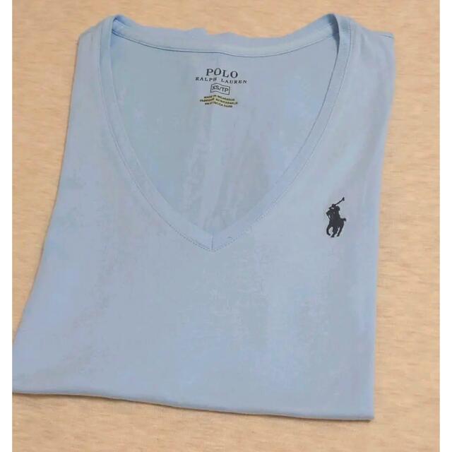 Ralph Lauren(ラルフローレン)のRalph Lauren ラルフローレン Tシャツ水色 レディースのトップス(Tシャツ(半袖/袖なし))の商品写真