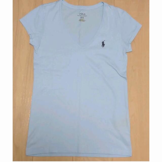 Ralph Lauren(ラルフローレン)のRalph Lauren ラルフローレン Tシャツ水色 レディースのトップス(Tシャツ(半袖/袖なし))の商品写真