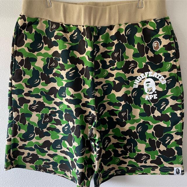 これからの 中古)a bathing ape ハーフパンツ/刺繍ロゴ/Mサイズ ashYn