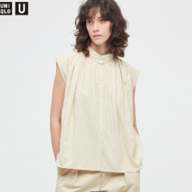 UNIQLO(ユニクロ)のユニクロユー＊ギャザーシャツ レディースのトップス(シャツ/ブラウス(半袖/袖なし))の商品写真