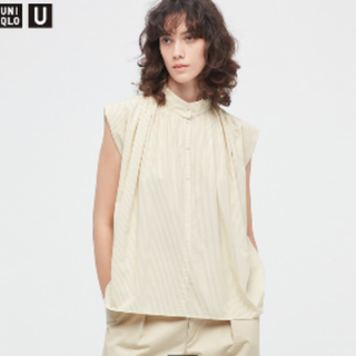 ユニクロ(UNIQLO)のユニクロユー＊ギャザーシャツ(シャツ/ブラウス(半袖/袖なし))