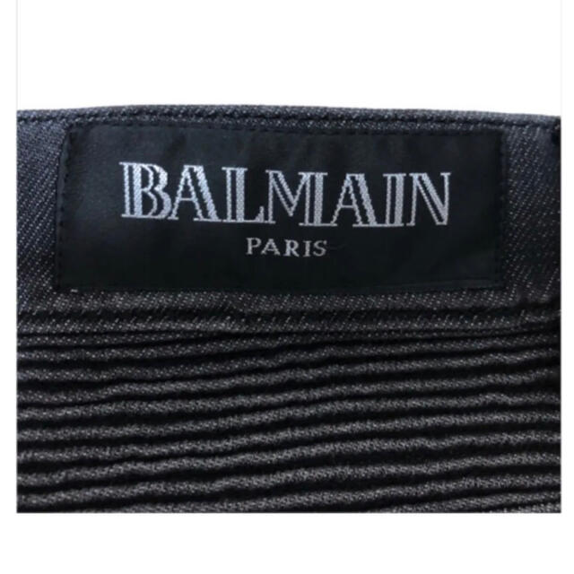 BALMAIN - □未使用□BALMAIN バルマン バイカーパンツ 30 ブラックの 