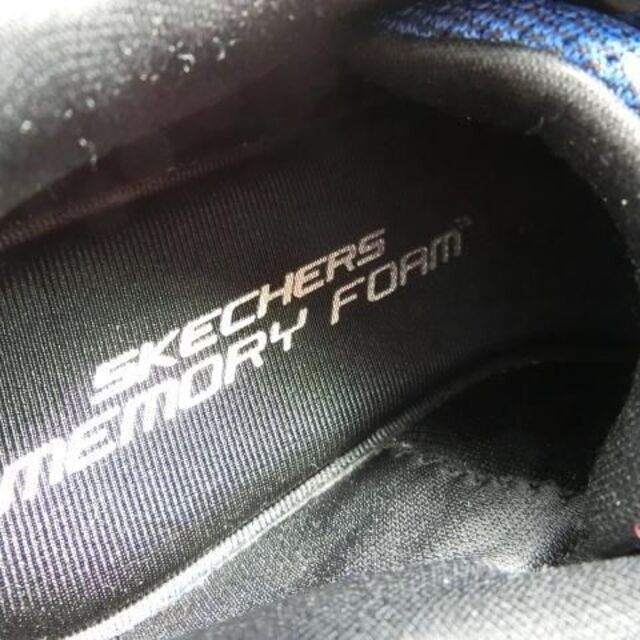 SKECHERS(スケッチャーズ)の訳あり スケッチャーズ 左18cm 右19cm メッシュスニーカー ブラック キッズ/ベビー/マタニティのキッズ靴/シューズ(15cm~)(スニーカー)の商品写真