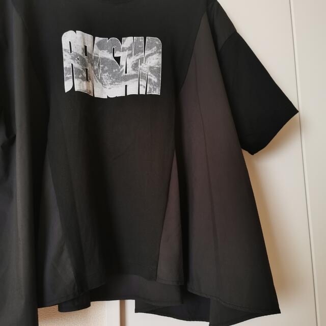 レキサミ REKISAMI ギャザー ロック Tシャツ 変形 ボリュームフレアー