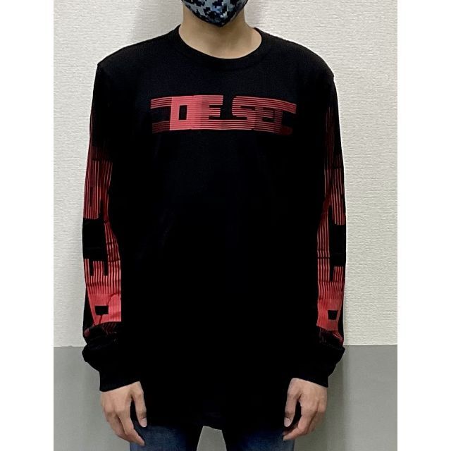 DIESEL(ディーゼル)のディーゼル　長袖Tシャツ 0122　ブラック　Lサイズ　新品タグ付き　 メンズのトップス(Tシャツ/カットソー(七分/長袖))の商品写真