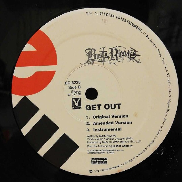 GET OUT / BUSTA RHYMES エンタメ/ホビーのエンタメ その他(その他)の商品写真