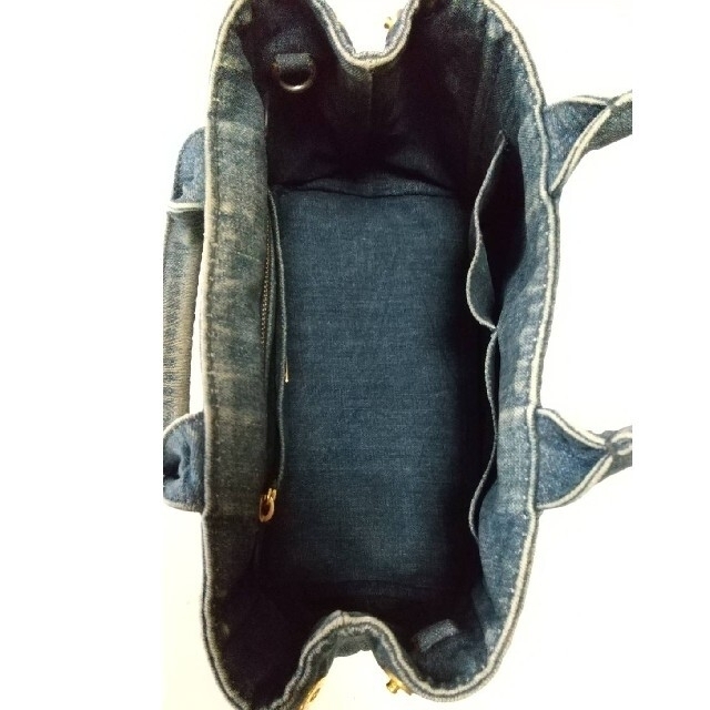 PRADA(プラダ)の本物PRADA プラダ デニム CANAPA カナパ ショルダーハンドバッグS レディースのバッグ(ショルダーバッグ)の商品写真