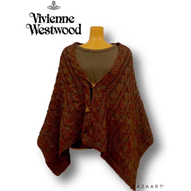 Vivienne Westwood(ヴィヴィアンウエストウッド)のVivienne Westwood ポンチョ ニット カーディガン NANA レディースのジャケット/アウター(ポンチョ)の商品写真