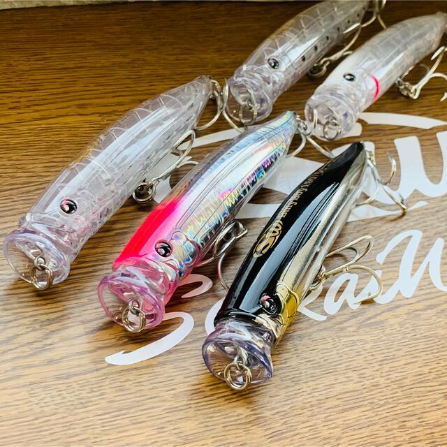 大型回遊魚用 ポッパー ビリーボーイ150mm 60g 2個　ブリ　ヒラマサ スポーツ/アウトドアのフィッシング(ルアー用品)の商品写真