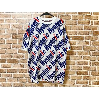 美品HYSTERIC GLAMOUR ヒステリックグラマー バイアスロゴニットT