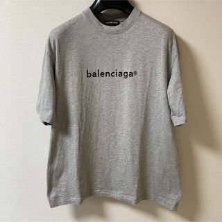 バレンシアガ(Balenciaga)のバレンシアガ　balenciaga Tシャツ　グレー　オーバーサイズ　XS 美品(Tシャツ/カットソー(半袖/袖なし))