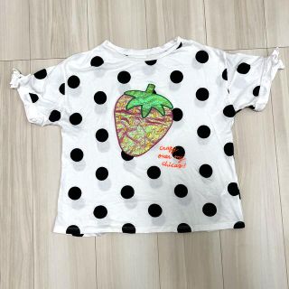 ザラ(ZARA)のZARA いちご 水玉 Tシャツ(Tシャツ/カットソー)