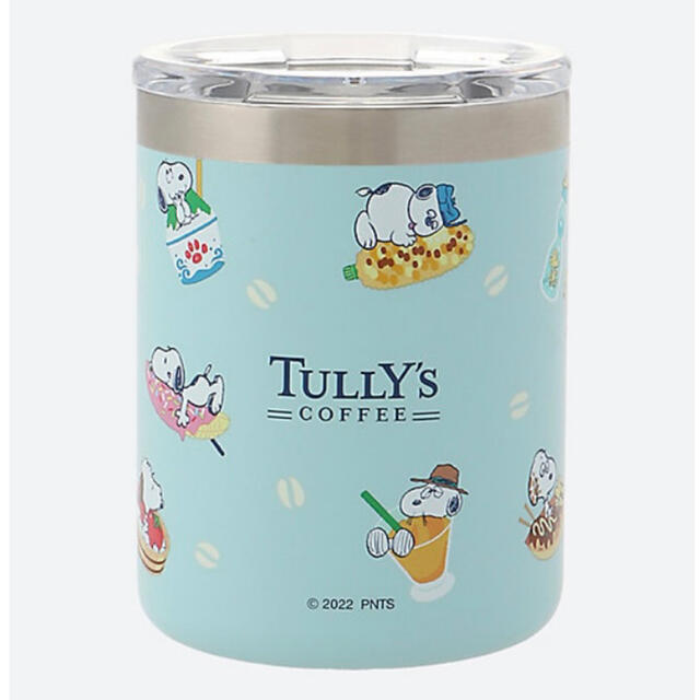 TULLY'S COFFEE(タリーズコーヒー)のスヌーピー in 銀座 2022 ステンレスタンブラー ブルー インテリア/住まい/日用品のキッチン/食器(タンブラー)の商品写真