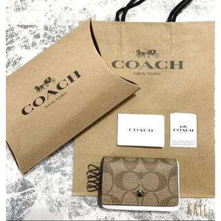 コーチ(COACH)の【新品タグ付き】08 コーチ キーケース 5連 キーリング付き メンズ(キーケース)