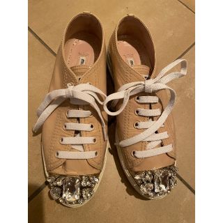 ミュウミュウ(miumiu)のMiu Miu ビジュースニーカー(スニーカー)