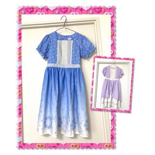 アクシーズファム(axes femme)のaxes femme kids ソフィア　雪柄　ドレス　発表会　ワンピース140(ワンピース)