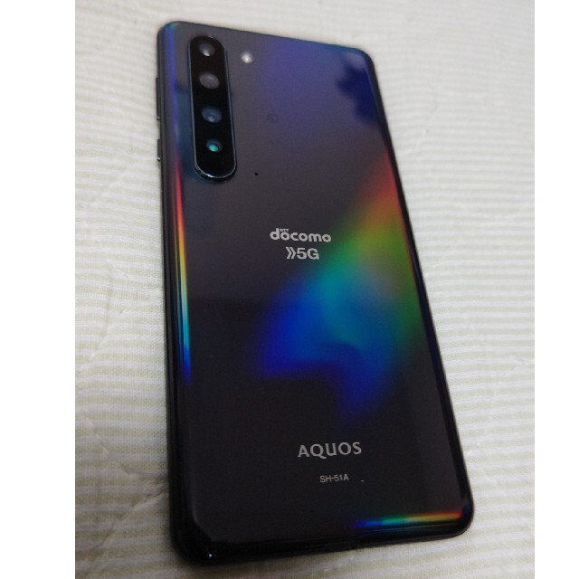 AQUOS - 【中古】SIMフリーdocomo AQUOS R5G SH-51A ブラックの通販 by ...