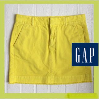 ギャップ(GAP)のGAP デニム　ミニスカート　イエロー　黄色　タイト　ショート丈　ミニ丈(ミニスカート)