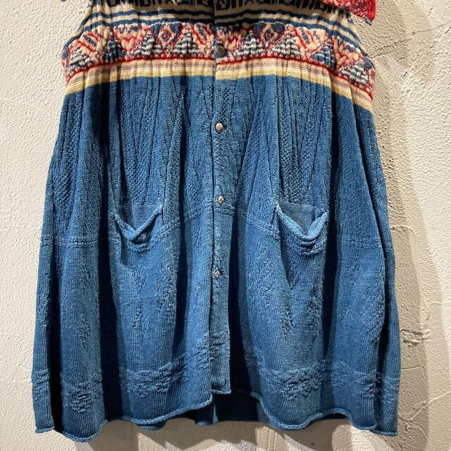 KAPITAL 切替ノースリーブワンピ ブルー - artinicrash.com.au