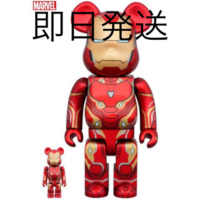 BE@RBRICK IRON MAN MARK 50 100％ & 400％ハンドメイド