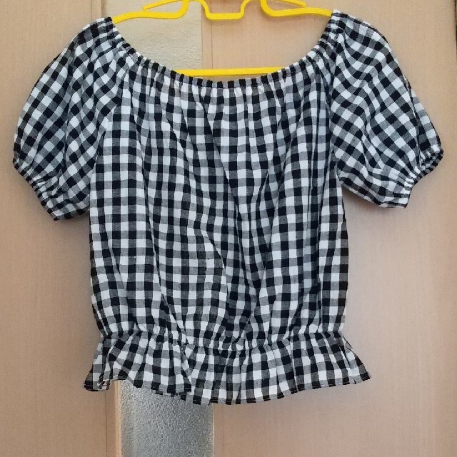 ギンガム ブラウス レディースのトップス(シャツ/ブラウス(半袖/袖なし))の商品写真