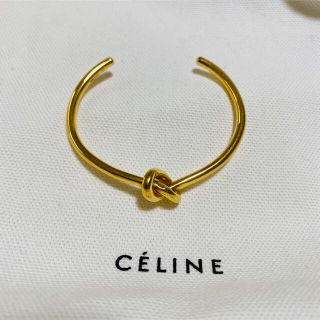 CELINE セリーヌ ノットブレスレット ゴールド M(C2)