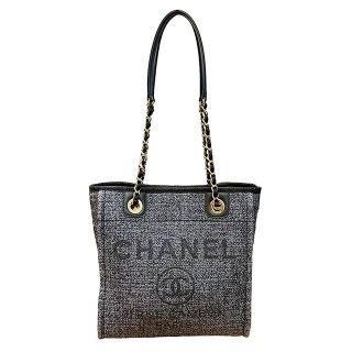 シャネル ドーヴィル トートバッグ(レディース)(グレー/灰色系)の シャネル ドーヴィル トートバッグ(レディース)(グレー/灰色系)の