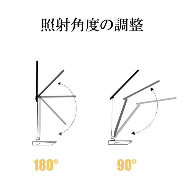 明るいデスクライト 目に優しいテーブルライト 大容量内蔵バッテリー2000maH インテリア/住まい/日用品のライト/照明/LED(テーブルスタンド)の商品写真