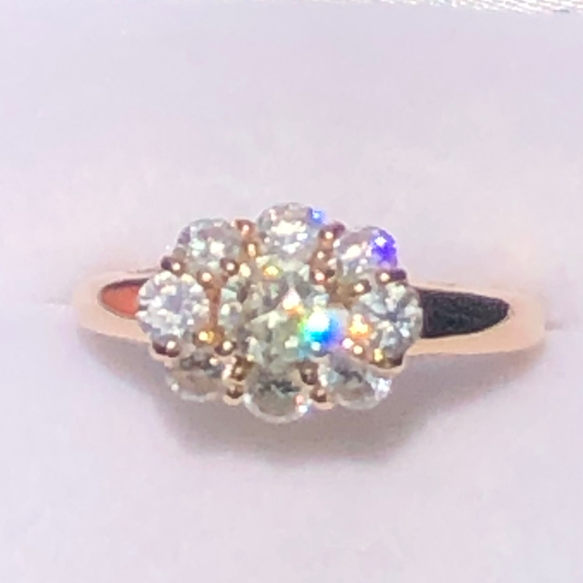 k18 ダイヤモンドリング さくら 美品 レディースのアクセサリー(リング(指輪))の商品写真