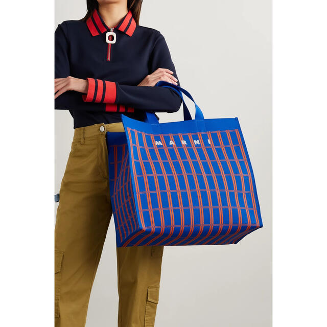 新品未使用 MARNI ジャカードニット トートバッグ