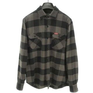 ヒステリックグラマー(HYSTERIC GLAMOUR)のナッピング ネルシャツ 21AW チェックシャツ トップス 長袖 M グレー(シャツ)