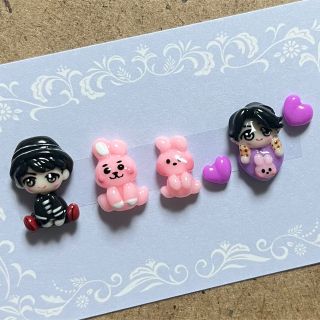 ボウダンショウネンダン(防弾少年団(BTS))の3dネイルパーツ【TinyTan  cooky BTS BT21 ネイルパーツ】(デコパーツ)