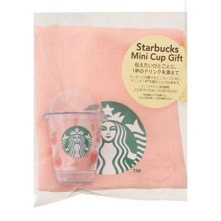 スターバックスコーヒー(Starbucks Coffee)のスタバ　スターバックス　ミニカップギフトピーチ　ドリンクチケット無し(小物入れ)