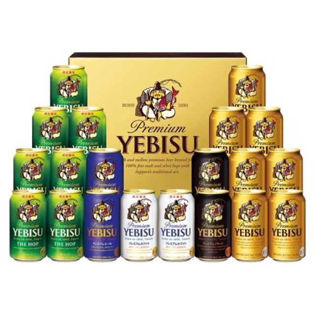 EVISU(エビス)のエビスビール缶セット　350ml×20本入り 食品/飲料/酒の酒(ビール)の商品写真