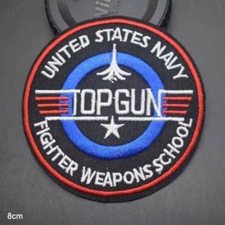 ミリタリーワッペン TOP GUN US NAVY(カスタムパーツ)